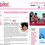 Restless Star returns, Writes True Crime Book