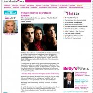 Vampire Diaries Secrets and Spoilers | BettyConfidential.com